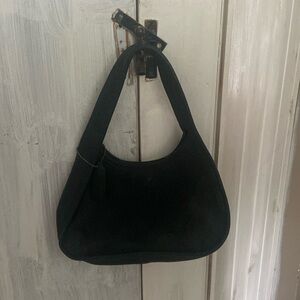 Vintage Coach Black Leather Bag.